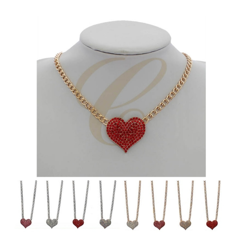 Dazzle up hearts 💕 necklace